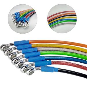 Motorcycle Brakes Brake Oil Hose Line Pipe Hydraulic Reinforced Braided Cable 400-150mm