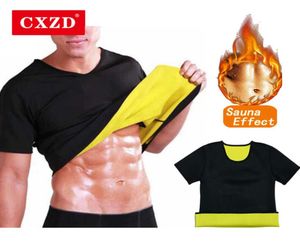 CXZD sudore neoprene body shaper perdita di peso shapewear per uomini donne camicia camicia giubbotto giacca fitness palestra top tossermal 22472310