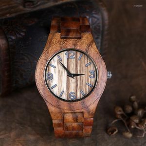 Orologi da polso 2023 Luxury Personalized maschile orologi da uomo business quartz al quarzo guarda numeri arabi premium legno per uomini