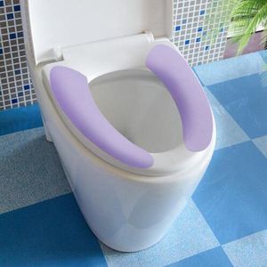 Toilettensitzbezüge Nützliche Mattenabdeckung Pad Waschraum Warm Waschbar Gesundheit Klebrig Haushalt Wiederverwendbar Weich