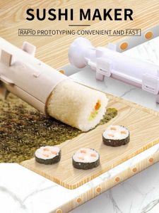 Nya sushi -verktyg snabb sushi maker rullen ris mögel grönsak kött rullande prylar diy sushi enhet gör maskin kök ware