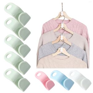 Hangers 20pcs Mini Clothes Hanger Connector Hooks Non-slip Cascading Closet Organizer Wardrobe Coat Storage Rack Hook Holder