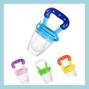 Pacifiers# Baby Pacifiers Teethers Nipple Fruit Food Mordedor Sila Bebe Sile Teethe Safety Feeder Bite Foods Orthodontic Nipples Tee Dh46R
