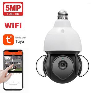 Glödlampa kamera wifi tuya smart hem spårning säkerhet skydd utomhus videoövervakning trådlös IP cctv