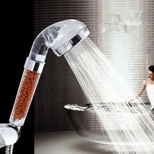 Bathroom Shower Heads ZhangJi High Pressure Anion Spa Shower head Replacement filter balls Shower Handheld Water Saving Shower Head J230303