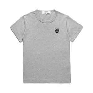 Com Men's T-shirts szara marka Twin Hearts des Garcons CDG wakacja szczupła krótkie koszulka T-shirt koszulka koszulka kobiet w klubie towarzyskim