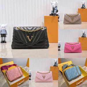 Designer Totes Luxury Women Totes Capacità Doppia cerniera Borsa da lavaggio a catena moda in pelle Tasca interna con cerniera Shopping Bag Borse a tracolla 2023 di alta qualitàNBDE