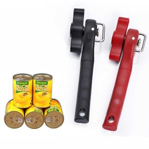 1pc Plastic Professional Kitchen Tool Safety Hand-actuated Can Opener Side Cut Easy Grip Manual Opener Knife for Cans Lid
