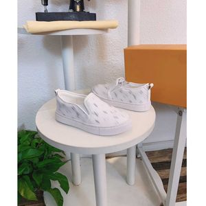 23SS Designer Brand Kids Shoes Boys Gril Small White Shoes Printing Spring Autumn Stirness Sports Shoess Double G Size 23-35 A1
