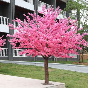 Decorative Flowers Artificial Peach Tree Large Imitation Cherry Outdoor Wishing Wedding El Christmas Home Garden Decoration