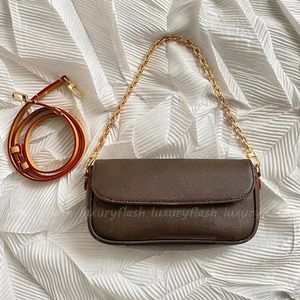 Modne torby na ramię TOTES Designer portfel na łańcuchu nowe bluszczowe torebki brązowe płótno powlekane oryginalne skórzane torebki damskie torebki crossbody crossbody torebki