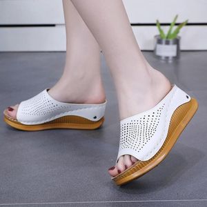 Sandals Women Comfy Platform Flat Slippers Casual Shoes Big Toe Foot Correction Sandal Outdoor Beach Zapatillas Mujer