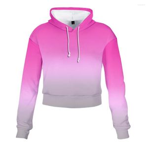 Men's Hoodies 3D Gradient Men And Women High Waist Sexy Long Sleeve Sweatshirt Tops Printing Casual Hooded Pullover Full