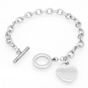 Heart Bracelets Designer Woman Necklace Charm Gold Jewlery Stainless Steel Sier Bracelet for Women Mens