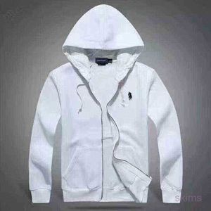 23ss Golf Hoodie Fleece Cardigan Hooded Jacket Men's Polo Fashion Embroidery Large Size Winter Pure Color H1206