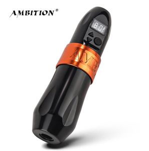 Ambition Boxster Professional Wireless Tattoo Machine Pen Strong Coreless Motor1650 MAHリチウムバッテリー用タトゥーアーティスト2202146112789
