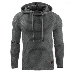 Erkek Hoodies Damla Erkek Kapşonlu Sweatshirt Düz Renk Ekose Erkek Uzun Kollu Hoodie Sıradan Spor Giyim ABD Boyutu