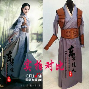 Stage Wear Jin Chen Samma design Sword Lady Costume Hanfu Drama för Xian Jian Women's Cosplay