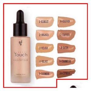 Foundation Liquid 10 Colors Moisturizer Facial Basic Make Up Moisture Varaktande delikat pulver 20 ml Drop Leverans Health Beauty Makeu DHZR4