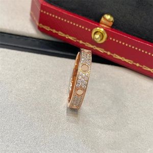 Plated gold color men luxury love rings romantic gift screw promise ice out womens rhinestone B4085800 designers bague brilliant cut diamond ring ZB019 F23