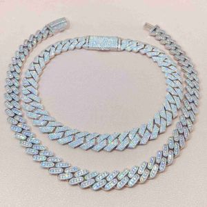 Buzlu Out Pass Diamond Tester 925 Küçük Moissanite Elmas Tasarımcı Mücevher Beyanı Lüks Kolye