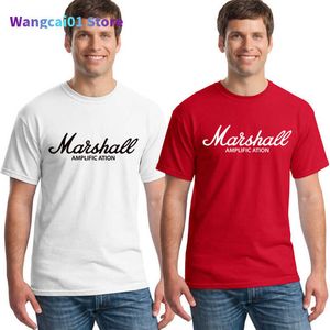 Herren T-Shirts Hot Sa Sommer 100% Baumwolle Marshall T-Shirt Männer Frauen Short Seves Cool T Hip Hop Streetwear T-Shirt Tops Basic T-Shirts 0304H23