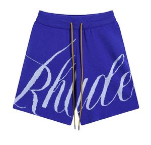 Rhude Shorts Designer Shorts Printing wełniane szorty Jacquard dzianinowe szorty mężczyźni mężczyźni kobiety sport sport