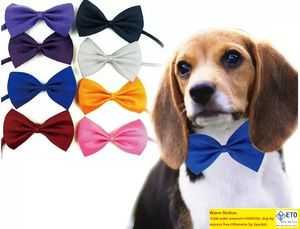 100pcs Dog Neck Tie Dog Bow Cat Tie Pet Grooming Supplies Pet Headdress Flower