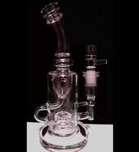 2023 TIKTOK moda Hookahs Klein Bongs Torus Smoking Glass Bong Rig Rig Bong Bong With Matrix Perc Solidne palenie rur wodnych RILE OLEJ Złącze 14,4 mm