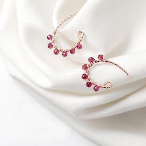 Dangle Earrings Mloveacc 925 Sterling Silver Drop Elegant Hook Style Crystal Beads Charm Trendy Jewelry