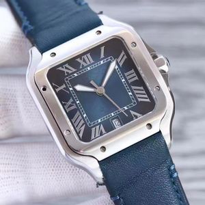 여자 시계 전체 스테인리스 스틸 가죽 스트랩 스퀘어 패션 매칭 손목 시계 Montre De Luxe Lady AAA Quartz Watch
