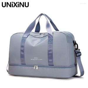 Duffel Bags UNIXINU Nylon Women's Travel Bag Female Tote For Women Large Luggage Handbags Casual Men's Duffle Shoulder