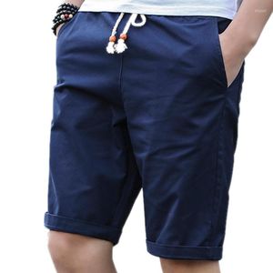 Shorts masculinos homens casuais slim fit 2023 Moda de verão Cotton Brand Male Macho Roupas Homme Bermuda Troushers Big Size 628