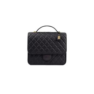 10A Mochila feminina de qualidade originalbolsas caviar pele de cordeiro clássica acolchoada aba dupla tamanho médio 31cm corrente bolsa de mão Luxuries Designers mini ombro suqare