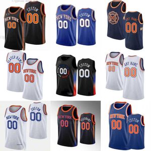 Custom Basketball Jerseys Men Kobiet młodzież New York'Knicks''23 Mitchell Robinson 5 Immanuel Quickley 55 Isaiah Hartenstein 1 OBI Toppin 0 Cam Reddish Jersey