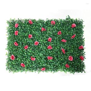 装飾的な花人工植物芝生の芝生の家の装飾庭の屋外インテリアショップエルバルコニーの装飾のための偽の壁