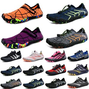 Scarpe da scoglio grigio rosso nero Scarpe da donna da uomo Spiaggia surf mare blu Nuoto Immersioni Outdoor Barefoot Quick-Dry taglia eur 36-45