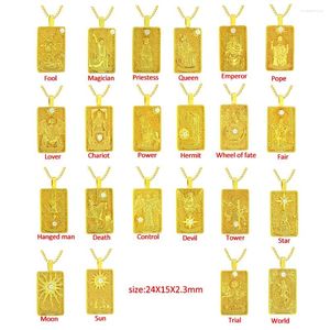 Pendant Necklaces Hip-Hop INS Personality Set Diamond Portrait Card Necklace Lover Fashion Accessories Trend DIY Gold Plating