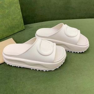 مصمم نساء GGITY SLIDE SLIDE SANDAL جميل مع متشابك G Designer Sandals Platform