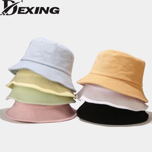 Wide Brim Hats Bucket Panama Sunshine Hat Sweet Women Men 230303