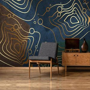 Wallpapers Custom Mural Wallpaper 3D Stereo Personality Abstract Geometry Luxury Living Room Bedroom Self-Adhesive Removable Sticker