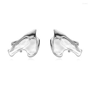 Backs Earrings Punk Elf Ears Clip Metal Cuffs Non Piercing Cosplay Headpiece Halloween Costume Accessories