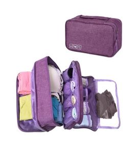 Nya bärbara vattentäta kvinnor Underkläder Bras Storage Bag Girl Travel Cosmetic Makeup Organizer Bag Bagage Case Holder Handbag2905578