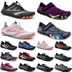 Scarpe da acqua viola bianco arancio rosso rosa Scarpe da uomo da donna Spiaggia mare blu Nuoto Immersioni Outdoor Barefoot Quick-Dry taglia eur 36-45