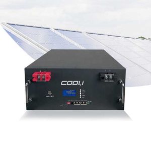 Cooli Nowe przybycie 48V 51.2V Bateria słoneczna 5kW 10kW 20KW Baterie do magazynowania energii 100AH ​​200AH Baterie litowo -jonowe