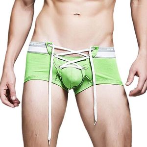 Mutande SUPERBODY Boxer intimo sexy con coulisse da uomo Pantaloncini in cotone di alta qualità Custodia per pene Progettato da uomo