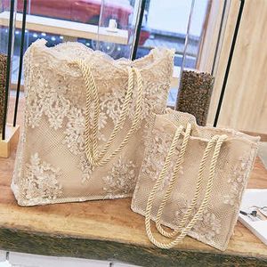 NEW Lace Ladies Handbag Summer Beach Wedding Bridal Party Hand Bag Bolsa Feminina Women's Shoulder Bag Shopping Bag 230304 230220