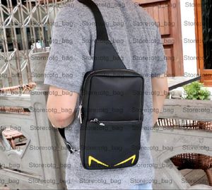 Projektant męskie torby crossbody ROMA Outdoor Packs Torba na klatkę piersiową Fashion Black Ladies Unisex skórzany płócienny plecak Yellow Eyes 2335 2336 2329 2007 2337