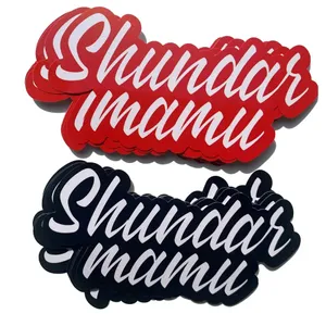 Глянцевая наклейка Die Die Cut Sticker Custom Печатные водонепроницаемые логотип виниловые клейкие наклейки для продвижения подарочных пакетов