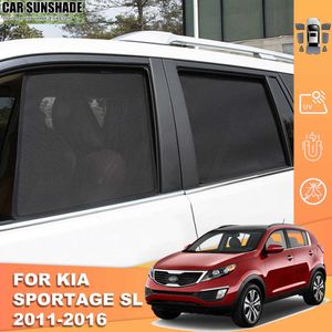 Kia Sportage SL için Yeni 2012 2012 2013 2014 2015 Manyetik Araba Güneşlik Ön Cam Çerçevesi Perde Arka Yan Pencere Güneş Gölgesi